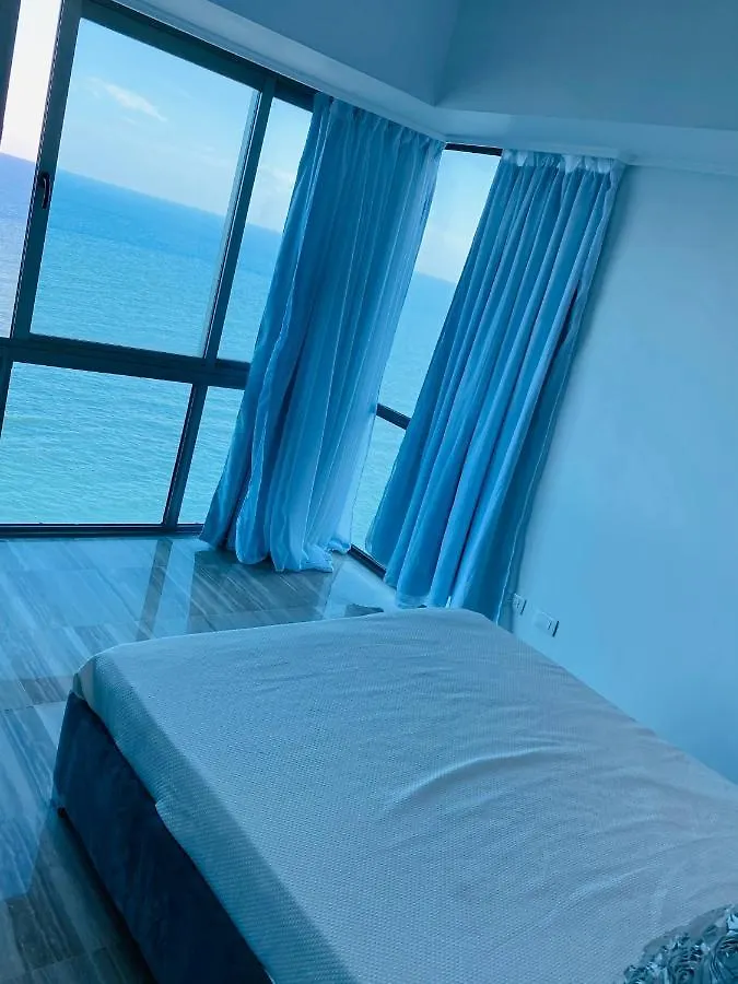 Vista Al Mar Habitacion Privada Coral En Malecon Santo Domingo 1-829-343-1001 Apartment